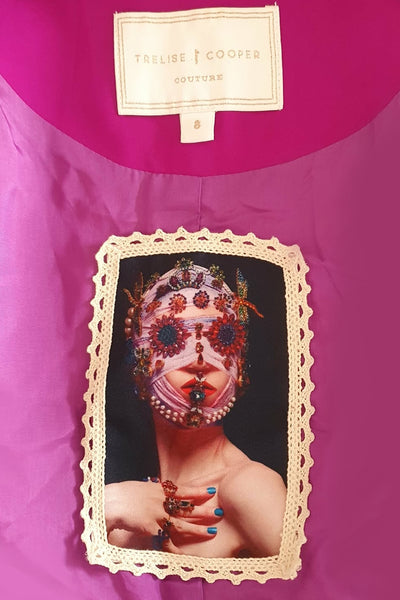 TRELISE COOPER Couture - "It's electrifying" jacket - Magenta! 8-10