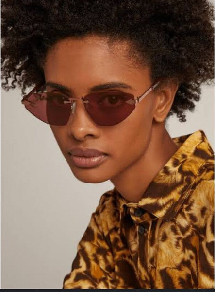 KAREN WALKER (LN) "Heartache" sunglasses - Aubergine!