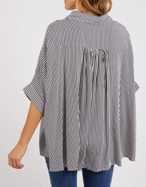 ELM (LN) Luna stripe oversized shirt! 12-14