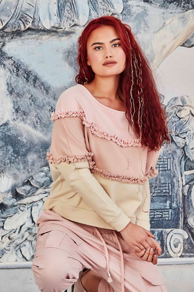 COOP By Trelise "Triple sec" ruffle sweater!