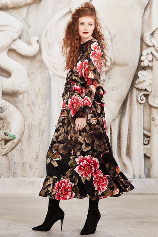 TRELISE COOPER "Prince frilliam" silk satin dress! 10