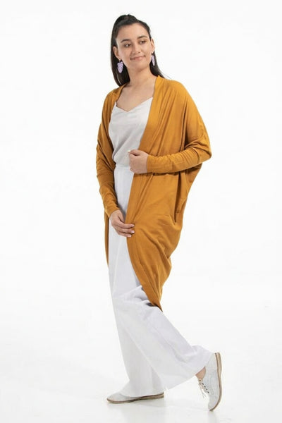 KILT - Merino mason cocoon cardi - Ochre! 8-16