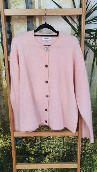 SUPERETTE - Angora blend Coven cardi - Peach! 10-12