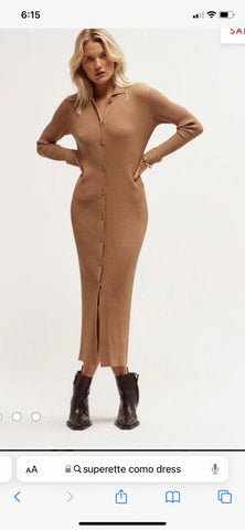SUPERETTE (BN) Como rib knit maxi dress! 12