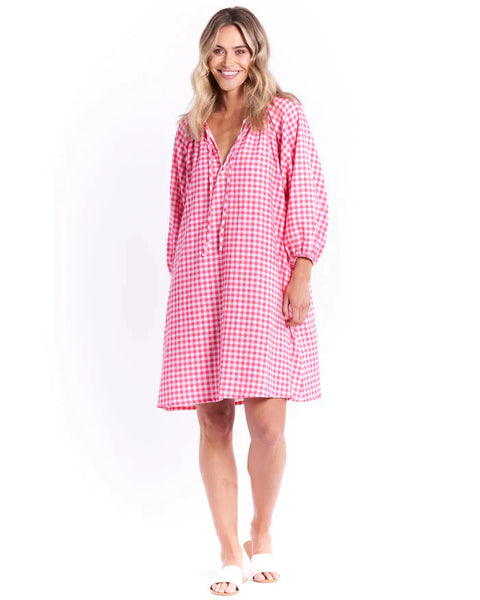 BETTY BASICS - Penny lane pink gingham dress! 10-12