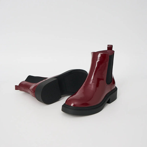 LIFE & SOLE (LN) "Finn" ankle boots - Cherry! 7-8