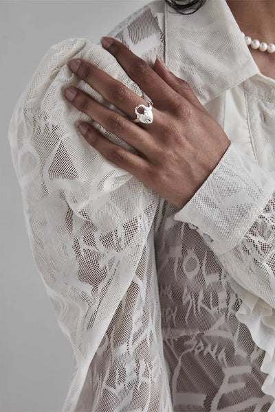 STOLEN GIRLFRIENDS CLUB (LN) S/S fractured heart ring!