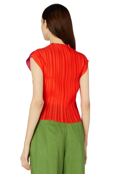 GORMAN - Micro pleat pink and orange top! 14