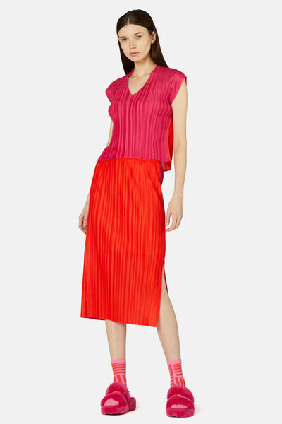 GORMAN - Micro pleat pink and orange skirt! 14