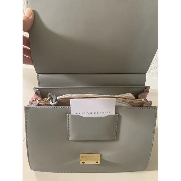 MAISON HĒROÏNE (BN) Leather Marlene tablet satchel!