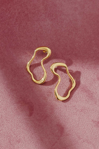 MOTTO (LN) Gold wave earrings!