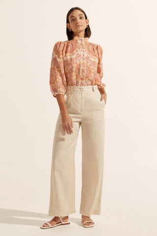 ZOE KRATZMANN (LN) Herald wide leg linen pant - Pebble! 12