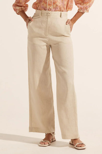 ZOE KRATZMANN (LN) Herald wide leg linen pant - Pebble! 12