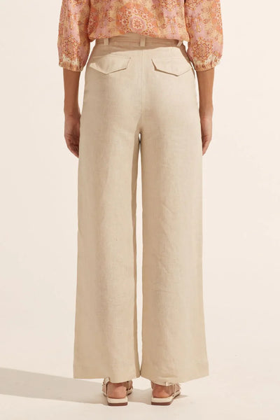 ZOE KRATZMANN (LN) Herald wide leg linen pant - Pebble! 12