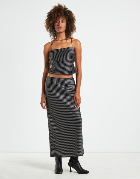 ALICE IN THE EVE - Gianna satin stripe silky cami! 12