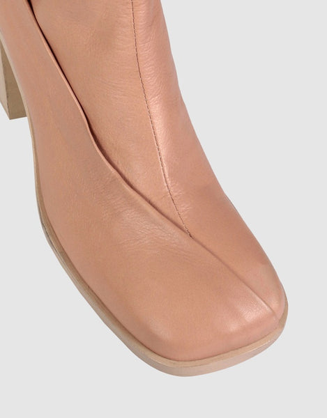 BEAU COOPS (LN) ITA - Leather ankle boots - Nude! 41