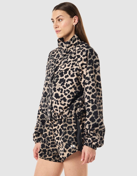 P.E NATION (LN) Shield Crop leopard jacket! 10-12