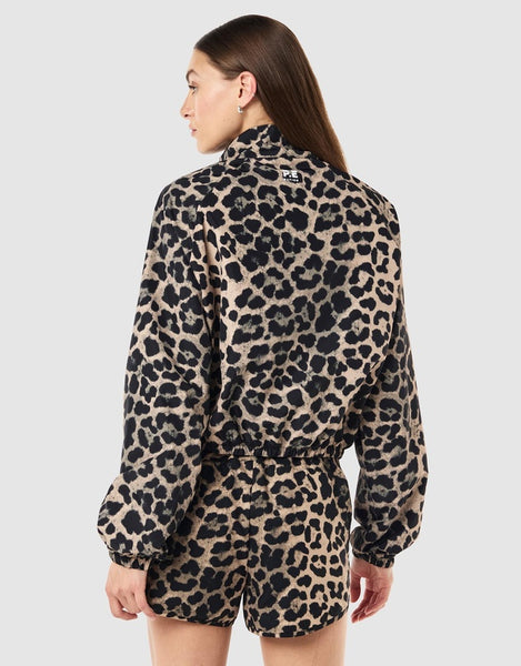 P.E NATION (LN) Shield Crop leopard jacket! 10-12