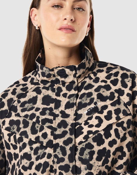 P.E NATION (LN) Shield Crop leopard jacket! 10-12