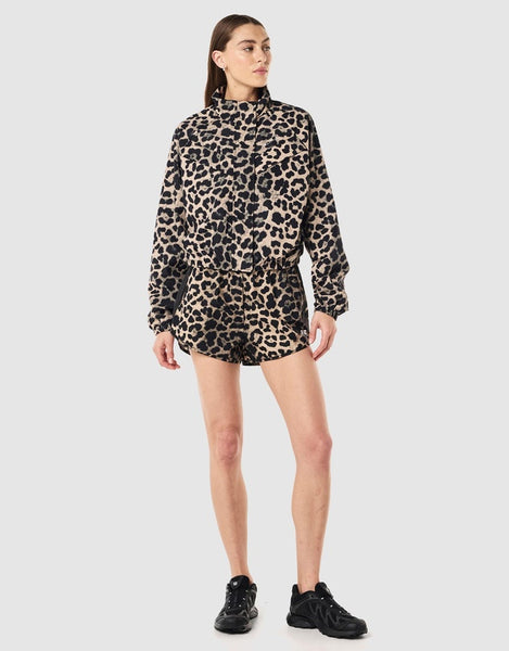 P.E NATION (LN) Shield Crop leopard jacket! 10-12