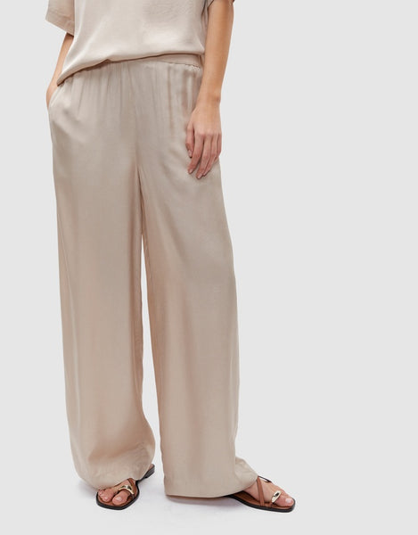SEED - Satin textured pant - Cool sand! 16