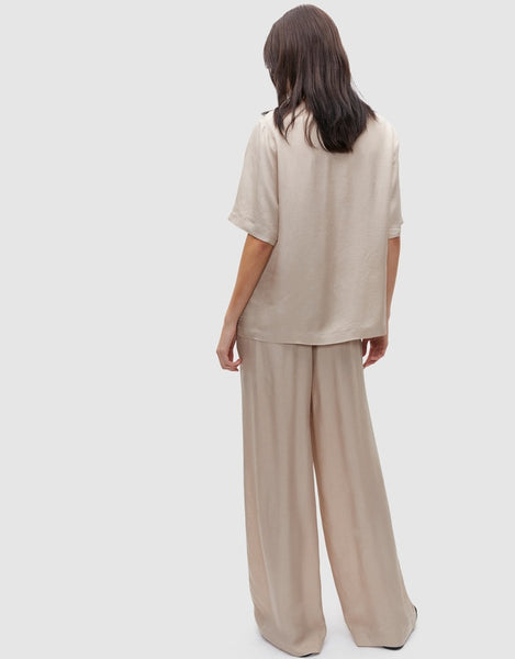 SEED - Satin textured pant - Cool sand! 16