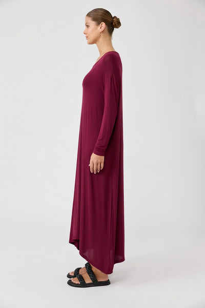 EB & IVE - Studio jersey maxi dress - Mulberry! 10-20