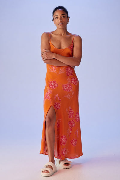 RUBY "Reya" silk bias cut slip dress! 16