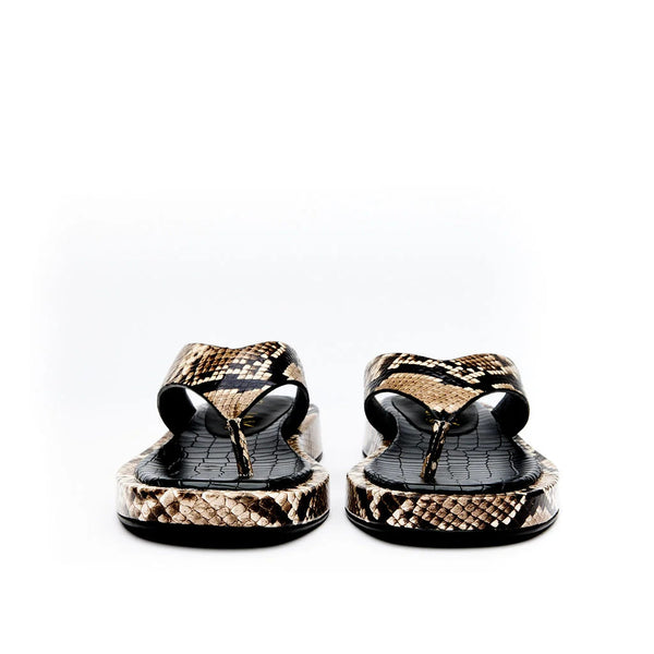 HAEL & JAX "Dignified" neutral snake sandals! 40