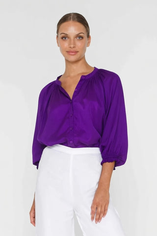 BLAK - Greta blouse - Electric purple! 10-12