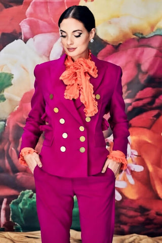 TRELISE COOPER Couture - "It's electrifying" jacket - Magenta! 8-10
