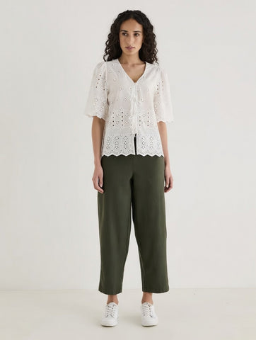 ZEST - Flat front barrel leg pant - Khaki! 14