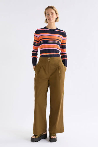 ELK - Ellem cotton lyocell pleat pant - Olive! 12