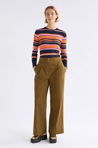 ELK - Ellem cotton lyocell pleat pant - Olive! 12