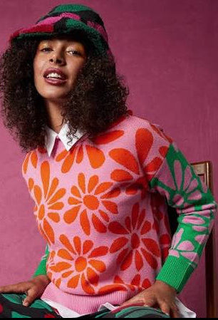 GORMAN "Wildflower" Merino knit jumper! 12