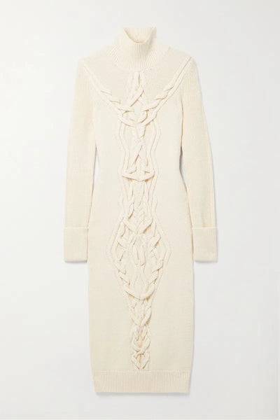ISABEL MARANT (LN) "Adrienne" merino cable knit dress! 10
