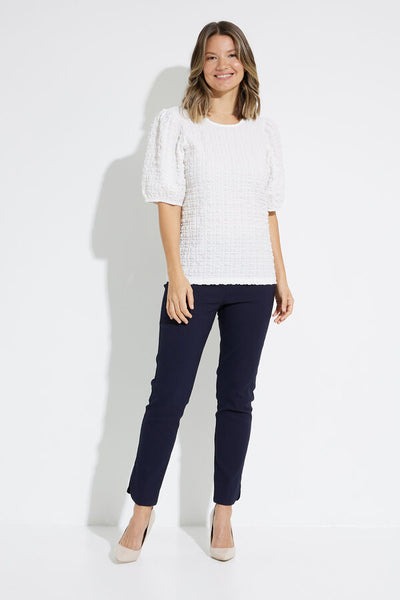 JOSEPH RIBKOFF (LN) CA - Textured 3/4 sleeve top! 20-24