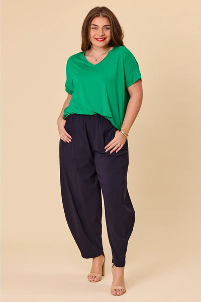 K+K (LN) Rayon barrel leg pant! 12-14