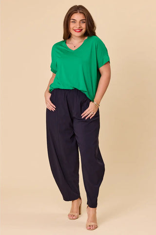 K+K (LN) Rayon barrel leg pant! 12-14