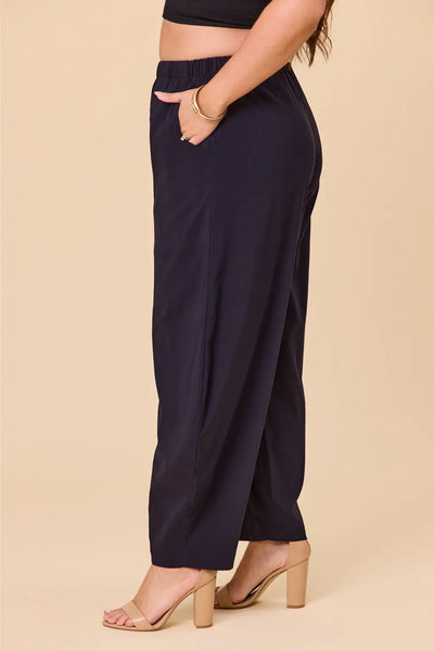 K+K (LN) Rayon barrel leg pant! 12-14