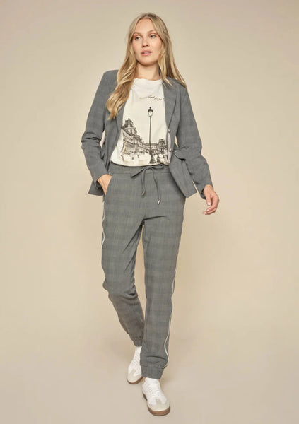 MOS MOSH (LN) "Lacie Kimi" pant - Grey check! 14