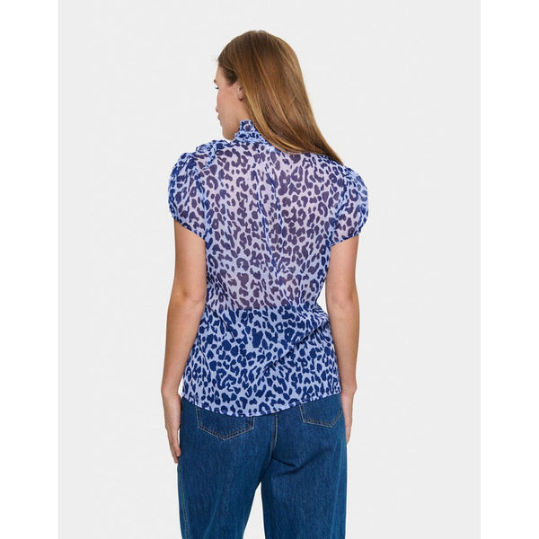 SAINT TROPEZ "Lilja crinkle s/s" ruffle shirt! 14