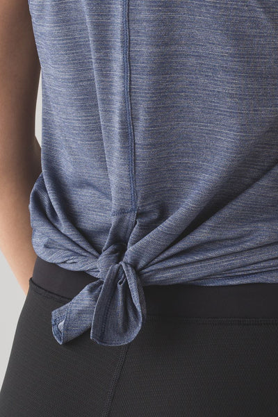 LULULEMON "Hot Like Agni" racerback tank - Navy marle! 10-12