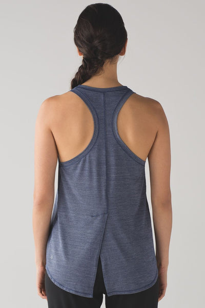 LULULEMON "Hot Like Agni" racerback tank - Navy marle! 10-12