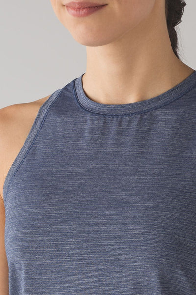 LULULEMON "Hot Like Agni" racerback tank - Navy marle! 10-12