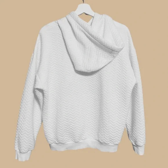 ADIDAS (LN) "Trefoil" quilted hoodie! 12