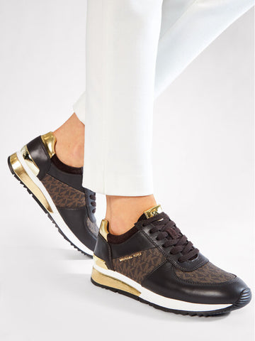 MICHAEL KORS (LN) Black & gold sneakers! 7