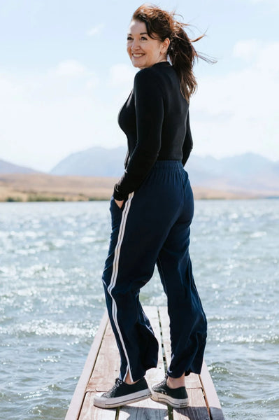 MOKÉ (BN) "Indiana" Wide leg pant - Navy! 18