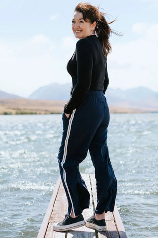 MOKÉ (BN) "Indiana" Wide leg pant - Navy! 18