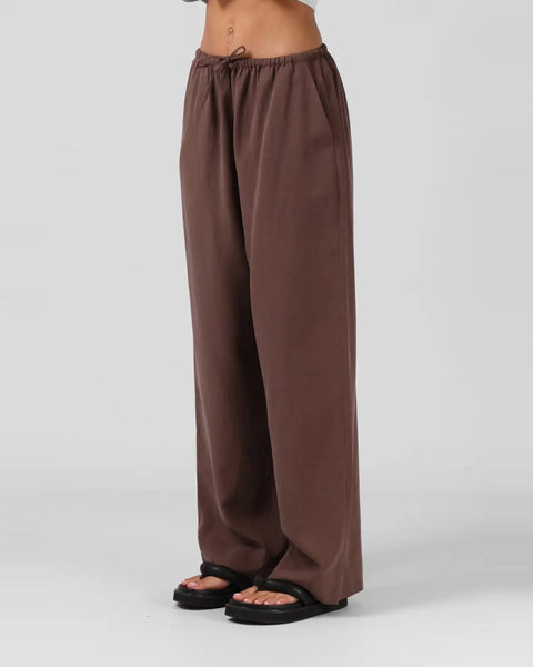 RPM - Wide leg tencel + linen Norma pant - Chocolate! 12